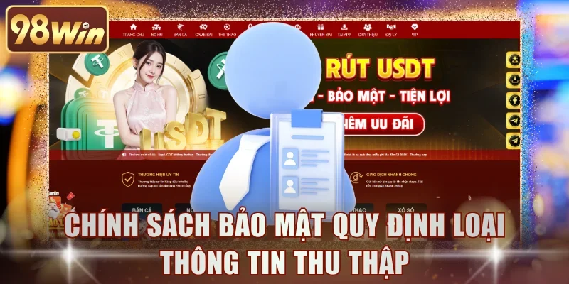 Chính sách bảo mật quy định loại thông tin thu thập