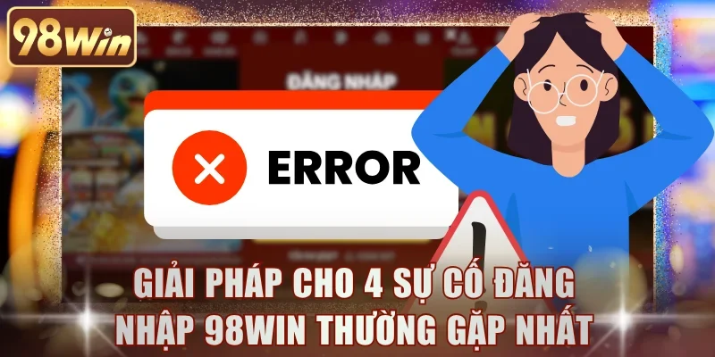 Giải pháp cho 4 sự cố đăng nhập 98WIN thường gặp nhất