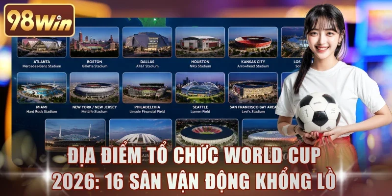 địa điểm tổ chức World Cup 2026